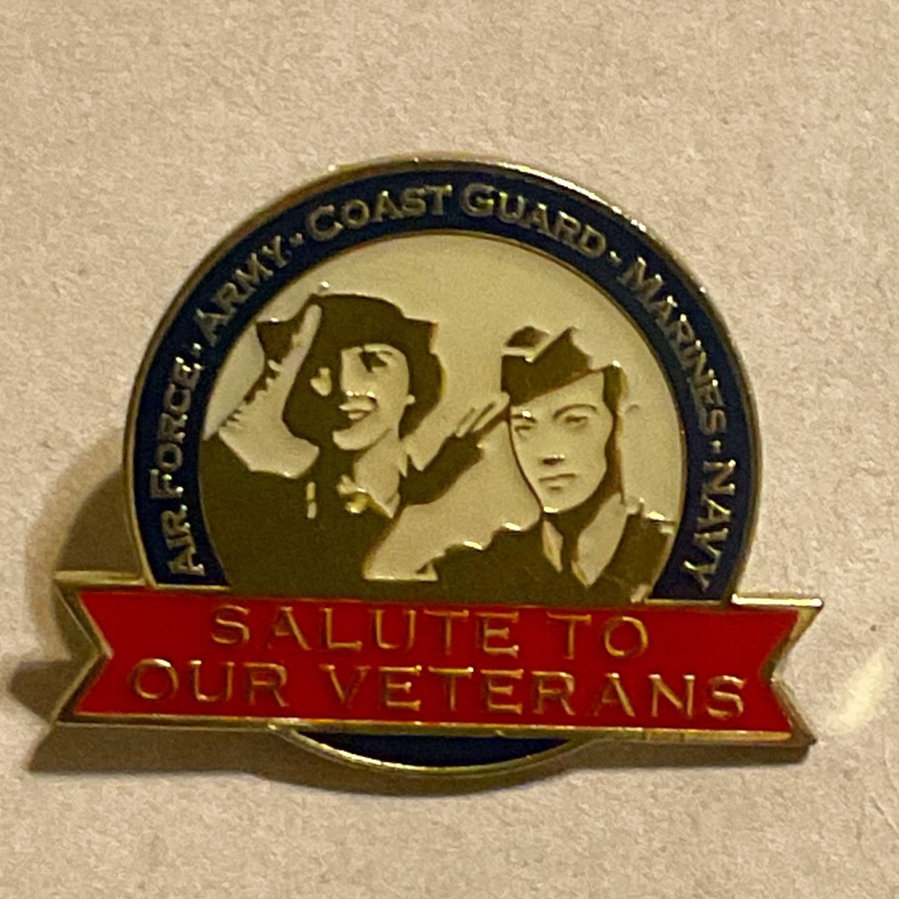 Salute our Veterans pin